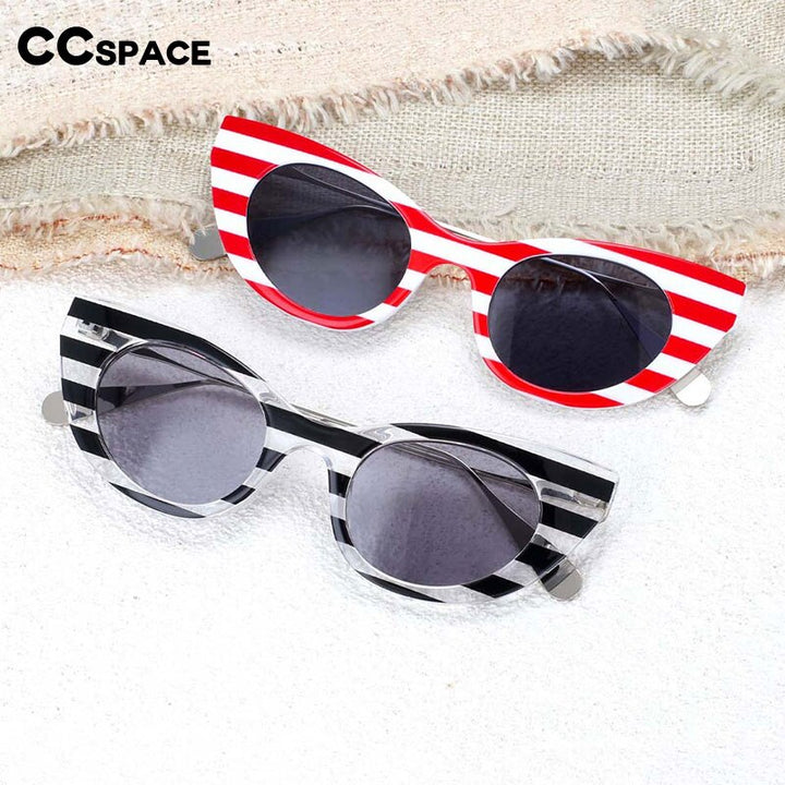 CCSpace Women's Full Rim Cat Eye Resin Frame Sunglasses 54236 Sunglasses CCspace Sunglasses   
