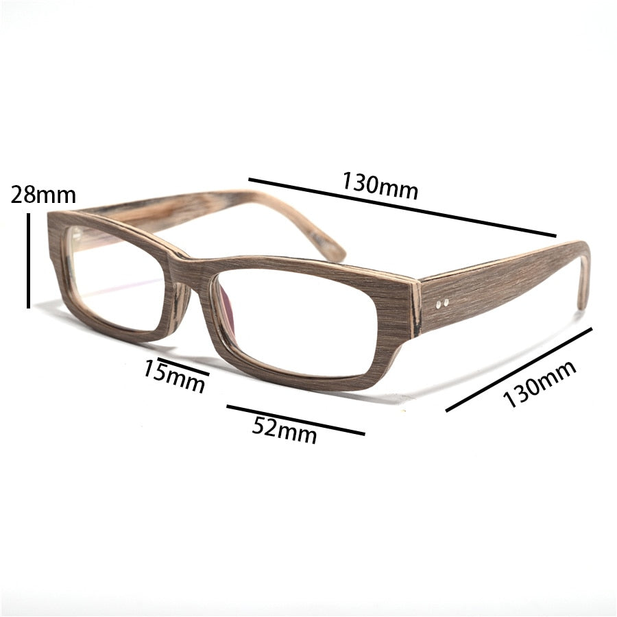 Cubojue Unisex Full Rim Small Rectangle Tr 90 Titanium Myopic Reading Glasses Reading Glasses Cubojue   