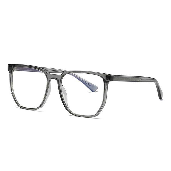 Gmei Unisex Full Rim TR 90 Titanium Square Frame Eyeglasses 2034 Full Rim Gmei Optical C4 Grey  