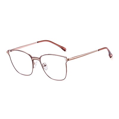 Ralferty Women's Full Rim Square Cat Eye Alloy Eyeglasses F95392 Full Rim Ralferty C4 Cameo China 