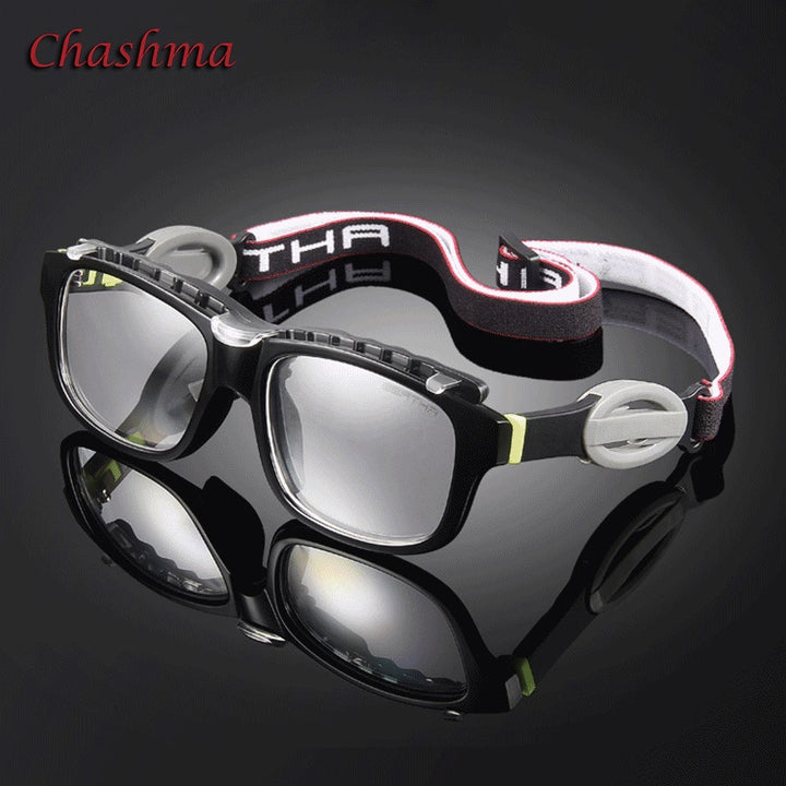 Chashma Ochki Unisex Full Rim Square Tr 90 Titanium Sport Eyeglasses 0048 Sport Eyewear Chashma Ochki   