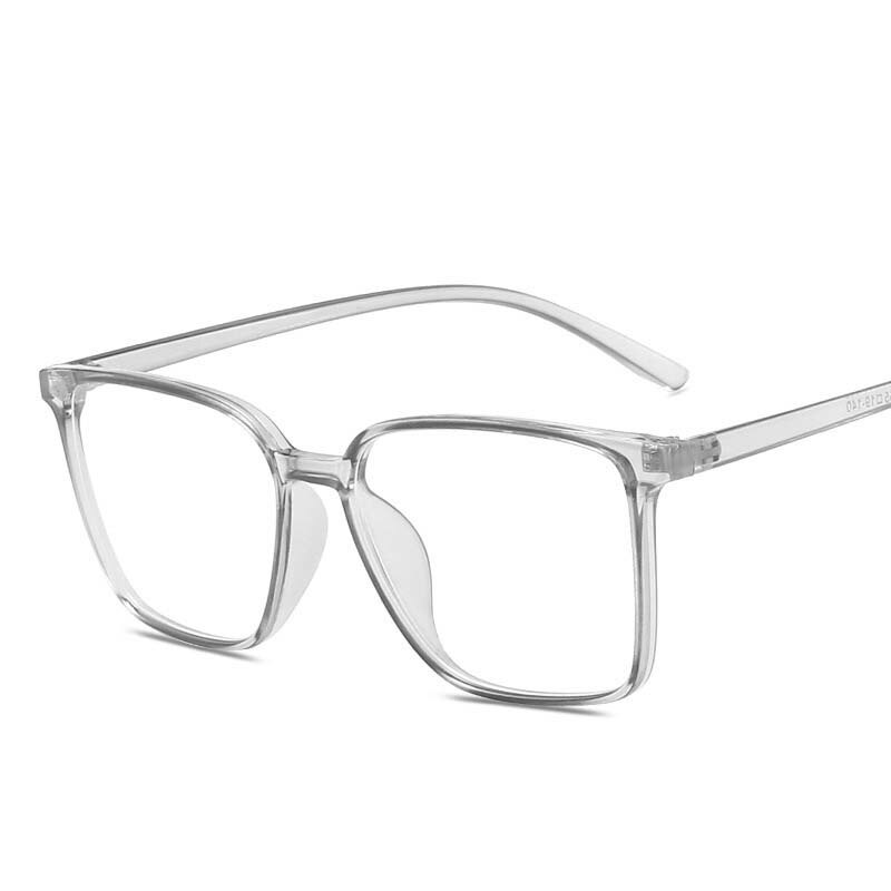 CCSpace Unisex Full Rim Square Tr 90 Eyeglasses 53343 Full Rim CCspace Gray China 