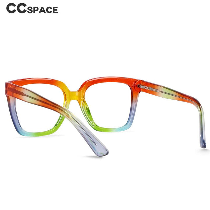 CCSpace Unisex Full Rim Square Cat Eye Tr 90 Titanium Frame Eyeglasses 54341 Full Rim CCspace   