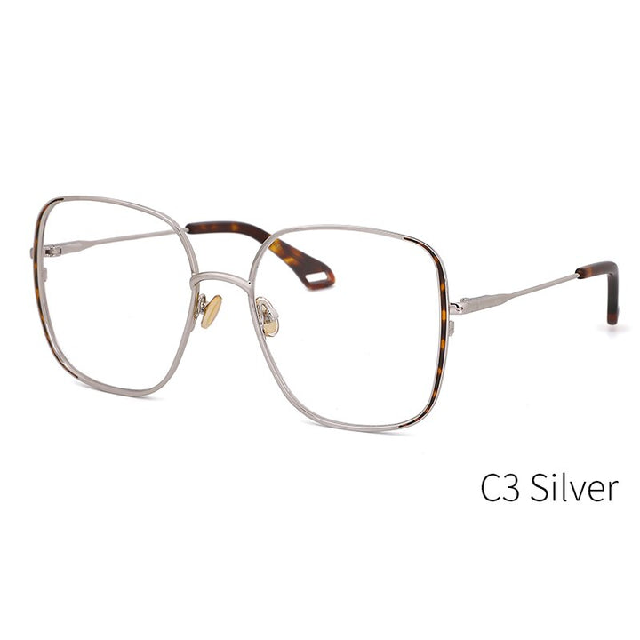 Kansept Women's Full Rim Square Stainless Steel Frame Eyeglasses 2022 Full Rim Kansept C3 CN 