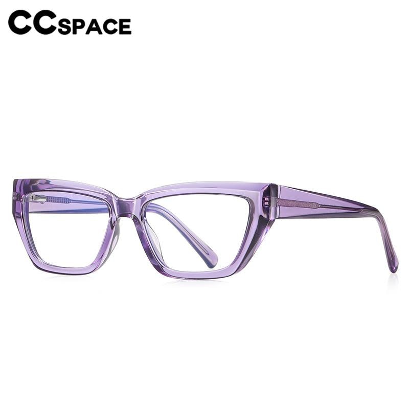 CCspace Women's Full Rim Square Cat Eye Tr 90 Eyeglasses 56598 Full Rim CCspace   