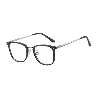 Ralferty Women's Full Rim Square Acetate Alloy Eyeglasses F95959 Full Rim Ralferty China C1 Matt Blue 