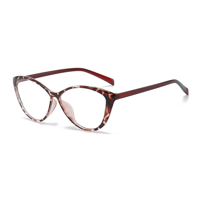Reven Jate Women's Full Rim Square Cat Eye Tr 90 Eyeglasses 5865 Full Rim Reven Jate red  