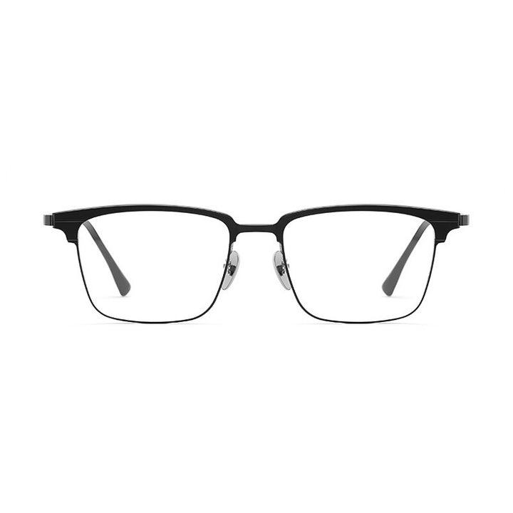 KatKani Unisex Full Rim  Square Titanium  Eyeglasses 9205 Full Rim KatKani Eyeglasses Black  