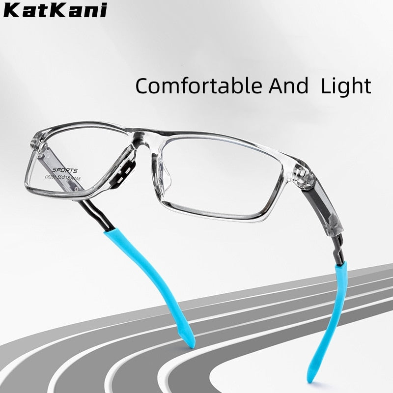 KatKani Unisex Full Rim Square Tr 90 Eyeglasses 6201g Full Rim KatKani Eyeglasses   