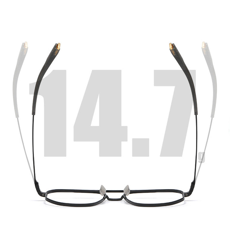 Muzz Men's Titanium Double Rim Eyeglasses - Stylish & Durable – FuzWeb
