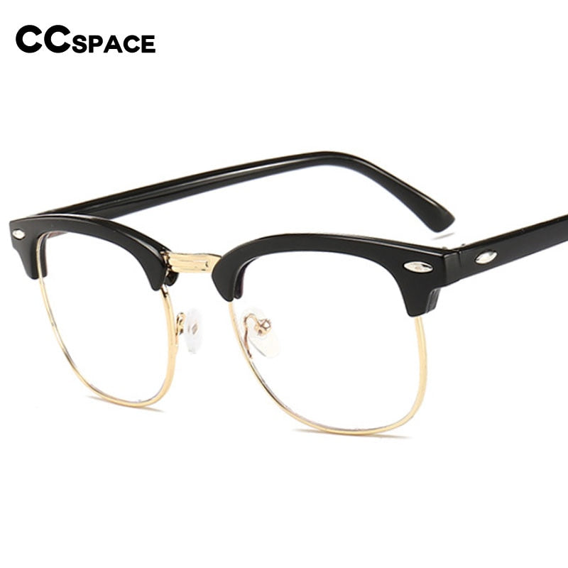 CCSpace Unisex Full Rim Square Tr 90 Eyeglasses 54622 Full Rim CCspace   