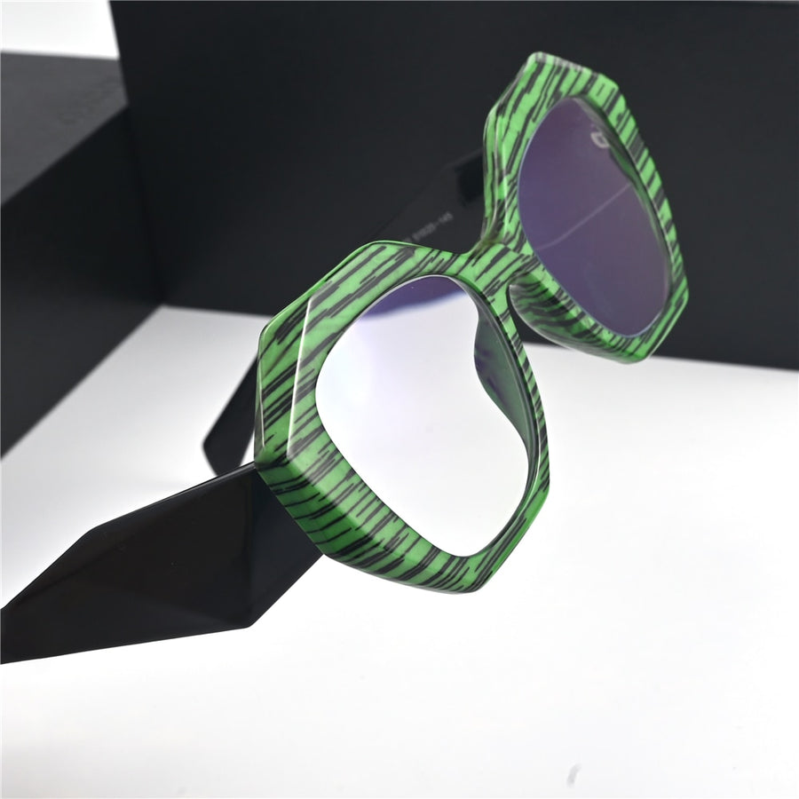 Cubojue Unisex Full Rim Square Acetate Alloy Presbyopic Reading Glasses M406p Reading Glasses Cubojue   