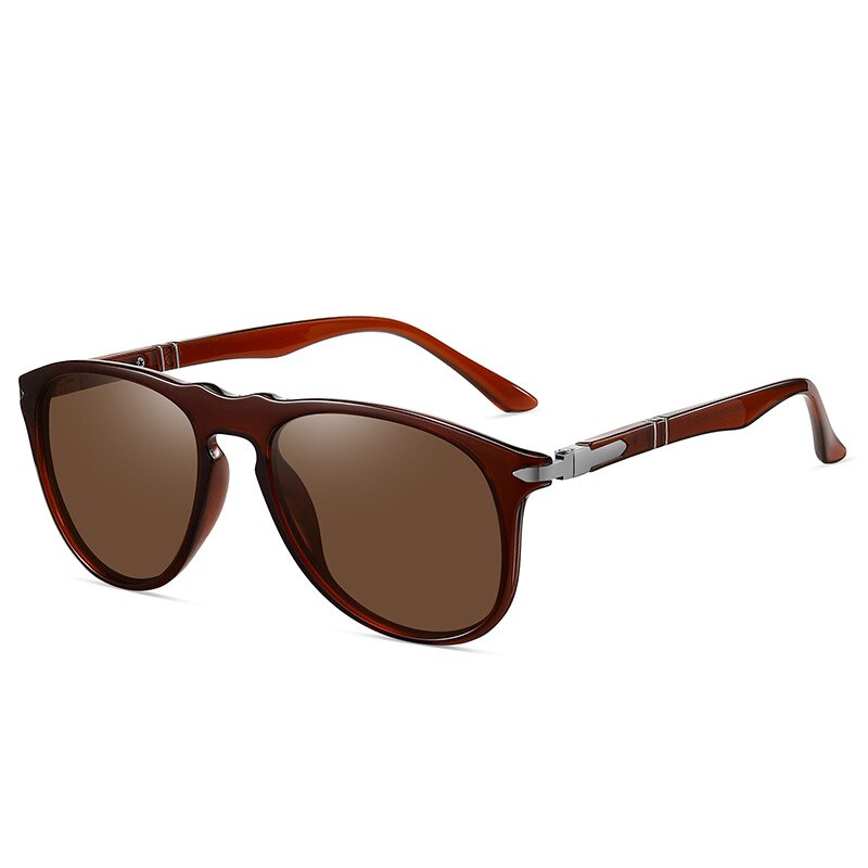 Yimaruili Unisex Full Rim Square Tr 90 Polarized Sunglasses C3057 Sunglasses Yimaruili Sunglasses Tea C3 Other 