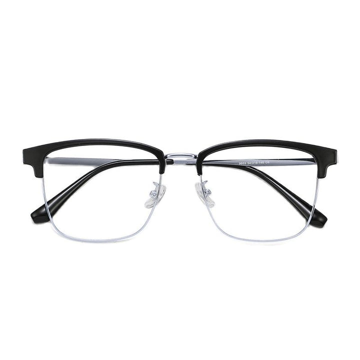 Chashma Unisex Semi Rim TR 90 Resin Stainless Steel Frame Eyeglasses 9603 Semi Rim Chashma   