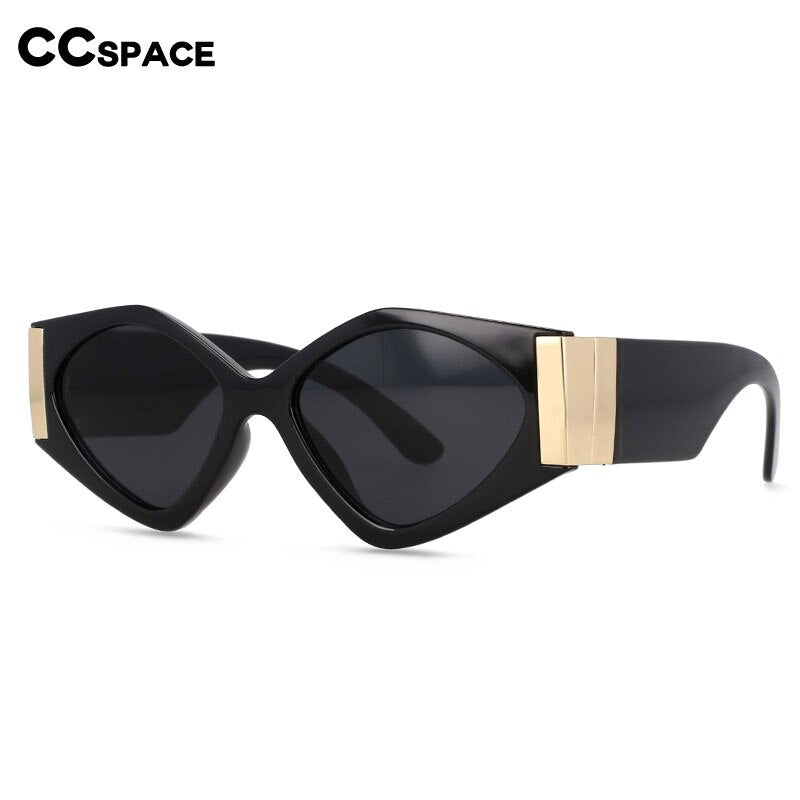 CCSpace Women's Full Rim Oversized Cat Eye Resin Frame Sunglasses 54458 Sunglasses CCspace Sunglasses   