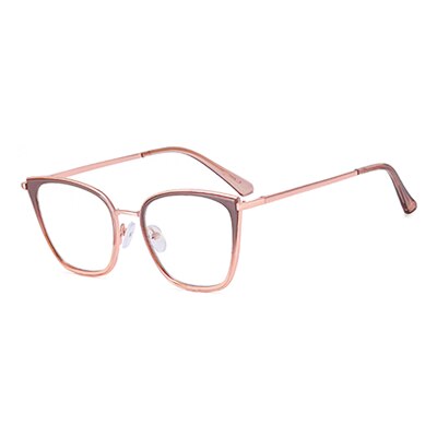 Ralferty Women's Full Rim Square Cat Eye Tr 90 Acetate Eyeglasses F82013 Full Rim Ralferty C2 Cameo China 