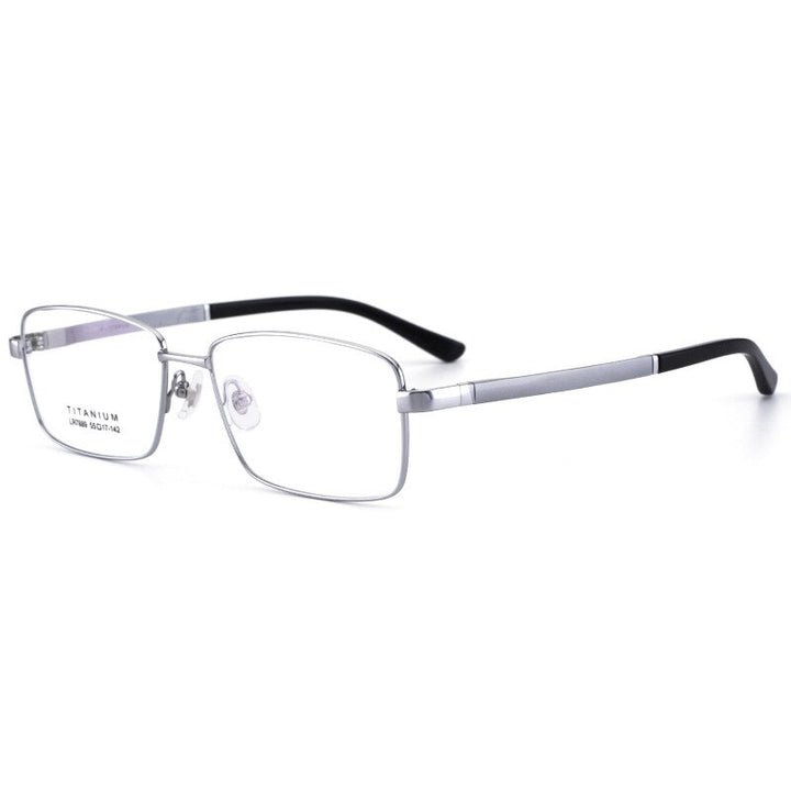 Bclear Men's Full Rim Square Titanium Eyeglasses Lb7889 Full Rim Bclear   