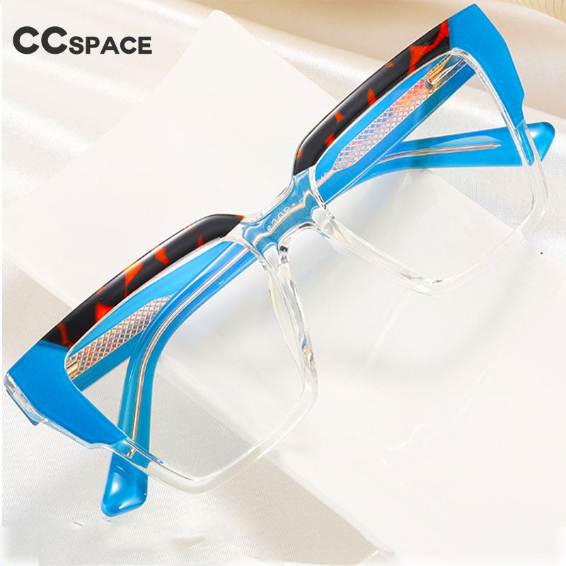 CCSpace Women's Full Rim Tr 90 Titanium Eyeglasses 55295 Full Rim CCspace   