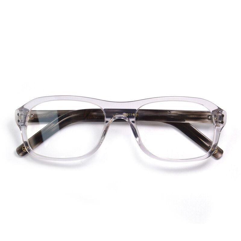 Cubojue Unisex Full Rim Square Acetate Myopic Reading Glasses Col105 Reading Glasses Cubojue