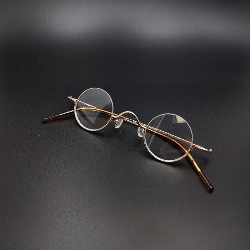 Yujo Unisex Semi Rim Round 35mm Alloy Anti blue Light Reading Glasses Reading Glasses Yujo   