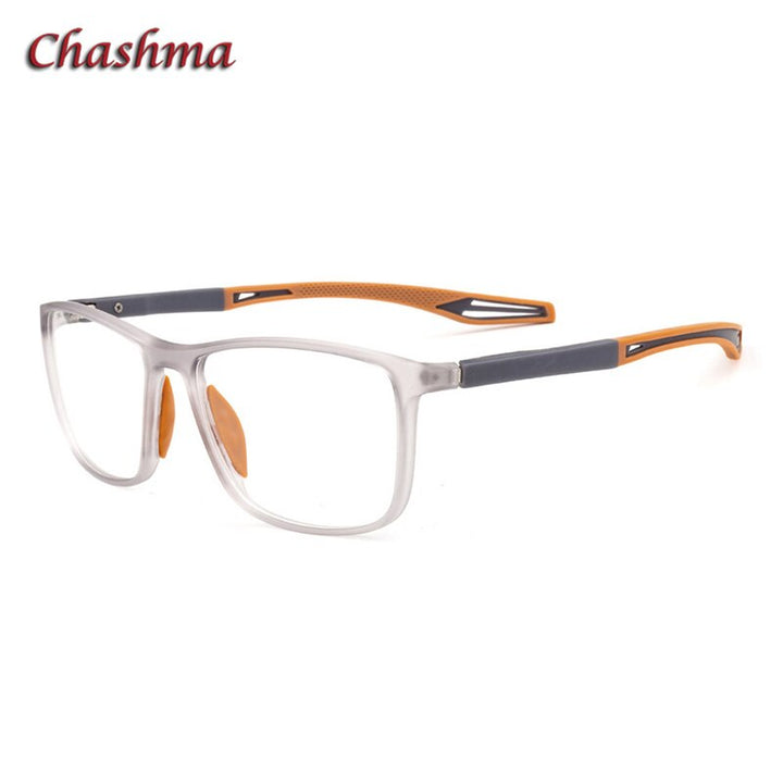 Chashma Ochki Unisex Full Rim Square Tr 90 Titanium Sport Eyeglasses 1021 Sport Eyewear Chashma Ochki C5  