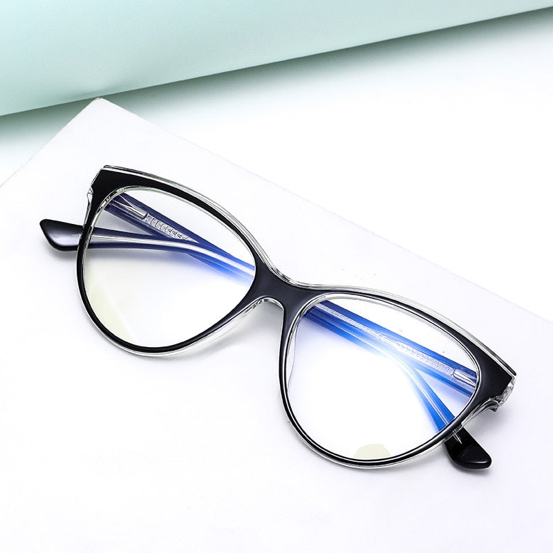 Gmei Women's Full Rim TR 90 Titanium Cat Eye Frame Eyeglasses 2039 Full Rim Gmei Optical   