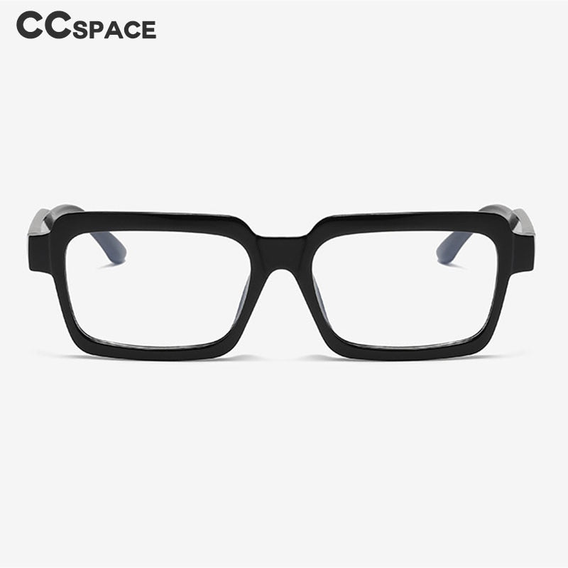 CCSpace Unisex Full Rim Square Tr 90 Titanium Eyeglasses 55477 Full Rim CCspace   