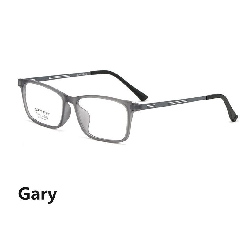 Handoer Unisex Full Rim Square Tr 90 Titanium Hyperopic Photochromic 9824 Reading Glasses +175 To +325 Reading Glasses Handoer +175 gray 