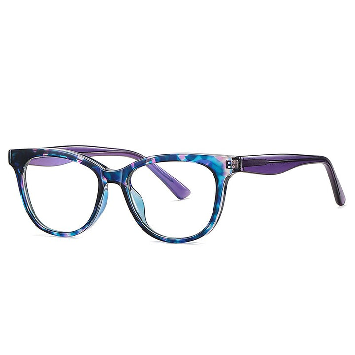 Gmei Women's Full Rim Small Square Tr 90 Titanium Spring Hinge Eyeglasses 20210 Full Rim Gmei Optical C4  