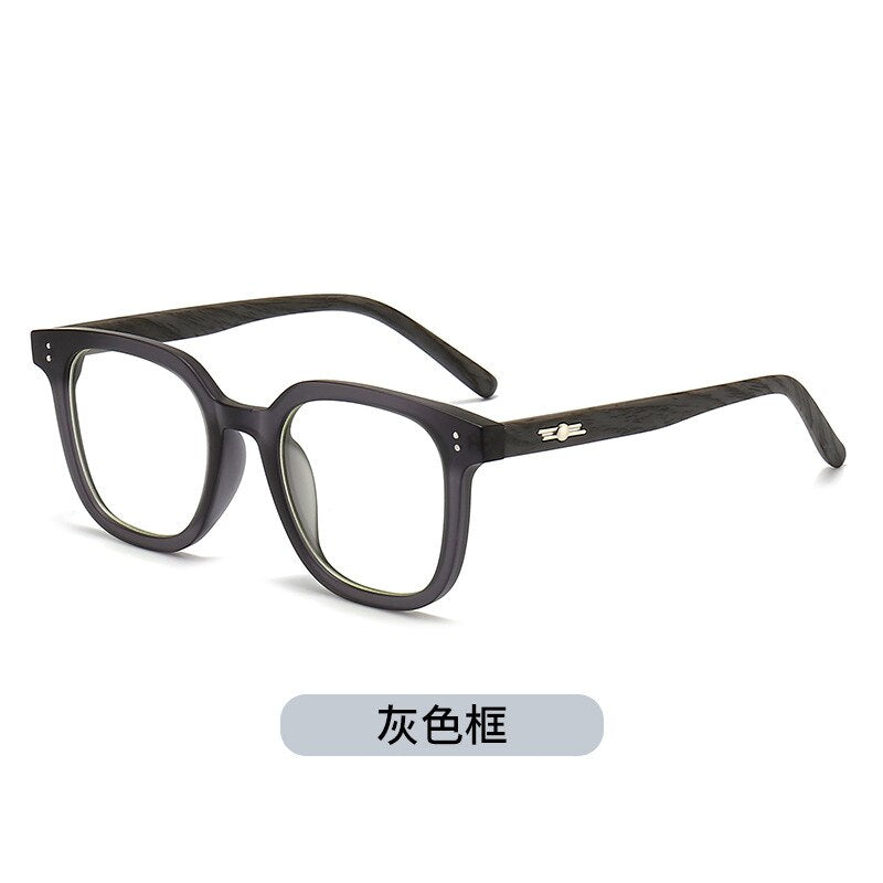 Kansept Unisex Full Rim Square Tr 90 Titanium Eyeglasses 8019 Full Rim Kansept Grey  