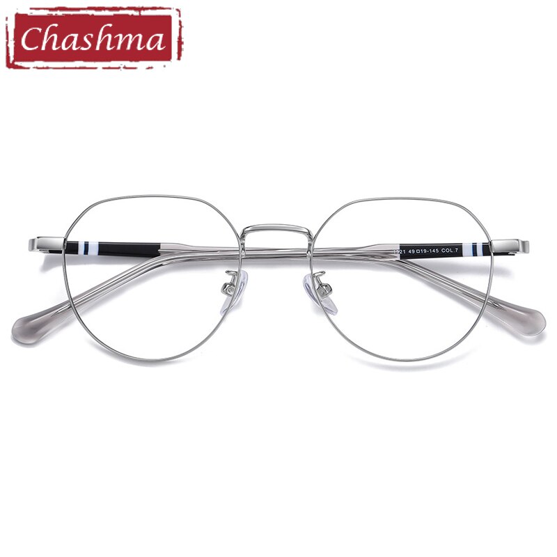 Chashma Unisex Full Rim Round Stainless Steel Frame Eyeglasses 1921 Full Rim Chashma   