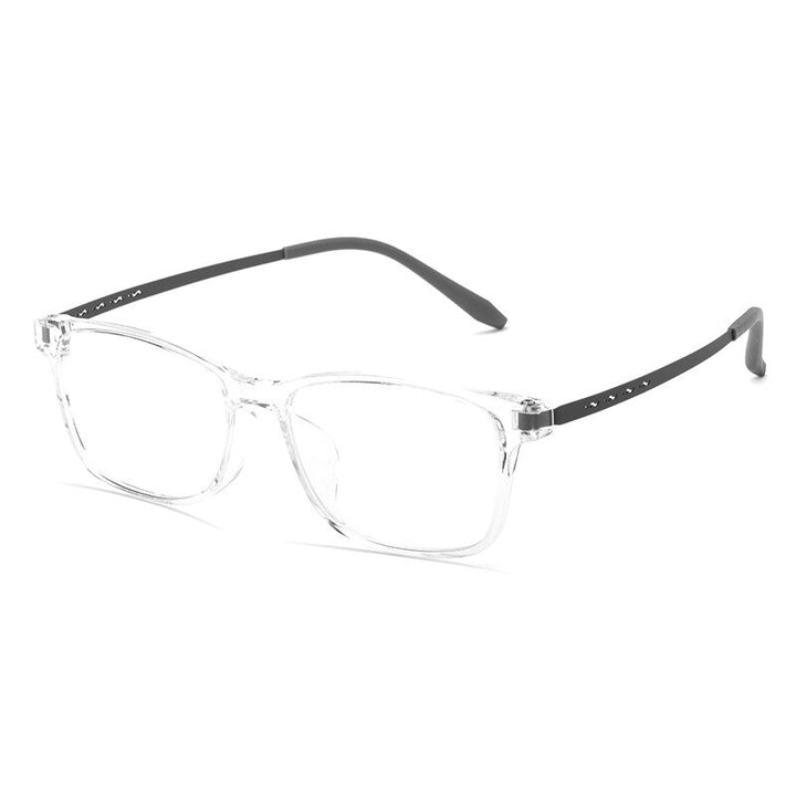 KatKani Unisex Full Rim Square Tr 90 Titanium Eyeglasses 99103t Full Rim KatKani Eyeglasses Transparent  