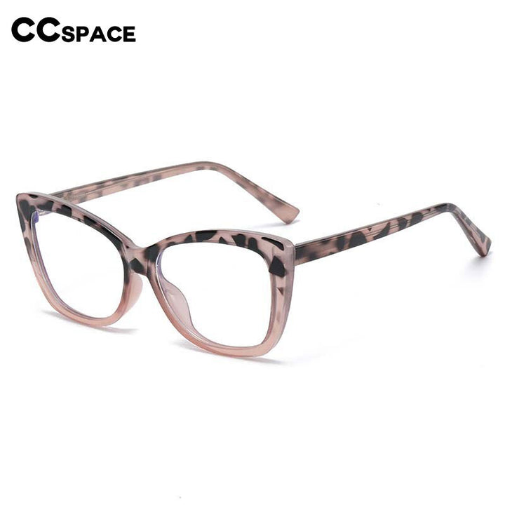 CCspace Women's Full Rim Butterfly Tr 90 Eyeglasses 53356 Full Rim CCspace   