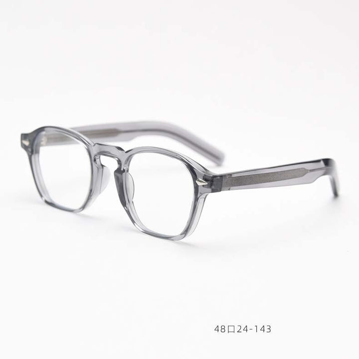 CCSpace Unisex Full Rim Square Tr 90 Acetate Eyeglasses 54998 Full Rim CCspace Gray China 