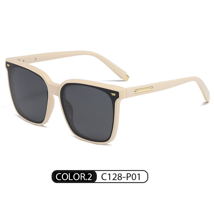 Yimaruili Unisex Full Rim Square Acetate Frame Polarized Sunglasses TR-ZC127 Sunglasses Yimaruili Sunglasses C128 P01 Other 