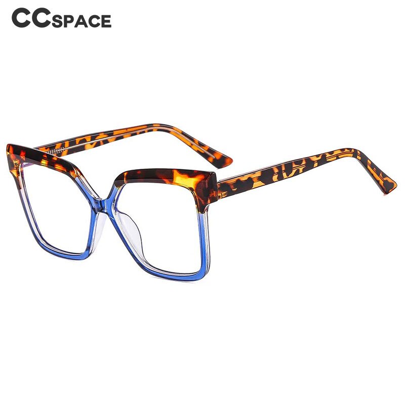 CCspace Women's Full Rim Square Cat Eye Tr 90 Titanium Eyeglasses 54979 Full Rim CCspace   