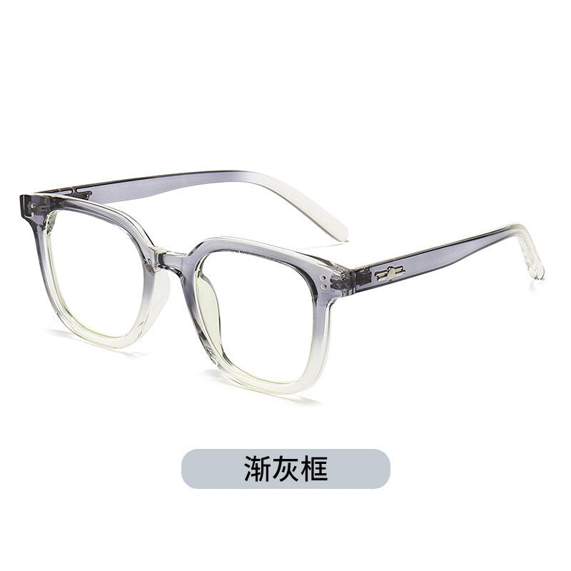 Kansept Unisex Full Rim Square Tr 90 Titanium Eyeglasses 8019 Full Rim Kansept Light grey  