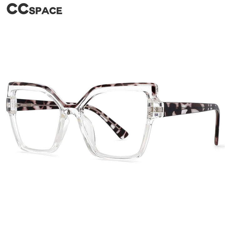 CCSpace Women's Full Rim Butterfly Cat Eye Tr 90 Titanium Frame Eyeglasses 54463 Full Rim CCspace   