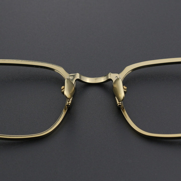 Hdcrafter Unisex Full Rim Square Titanium Eyeglasses Col4 Full Rim Hdcrafter Eyeglasses   