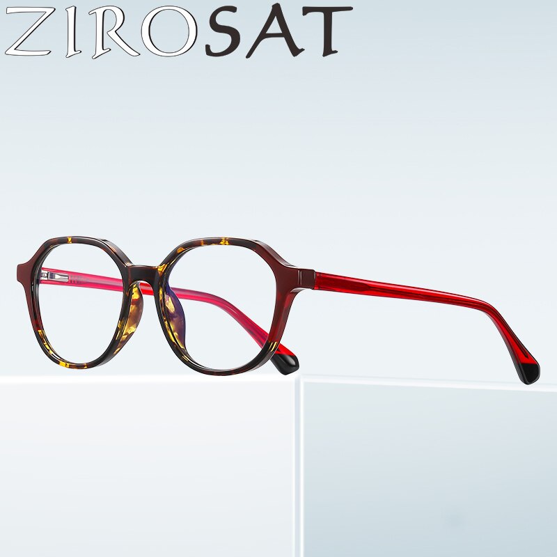 Zirosat Children's Unisex Full Rim Polygon Square Tr 90 + Cp Eyeglasses 20213 Full Rim Zirosat   