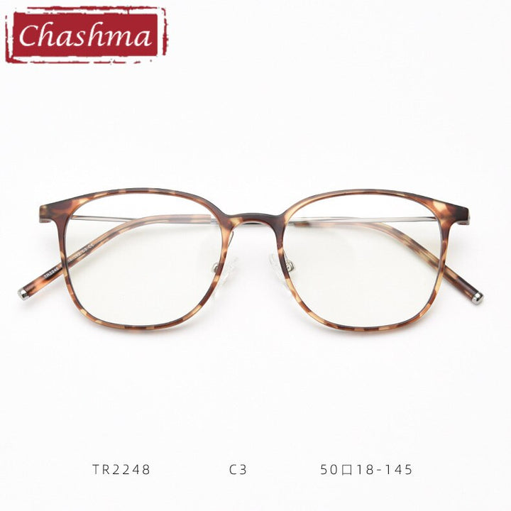 Chashma TR90 Eyeglasses Frame Lentes Optics Light Women Small Circle Quality Student Prescription Glasses For RX Lenses Frame Chashma Ottica Leopard  