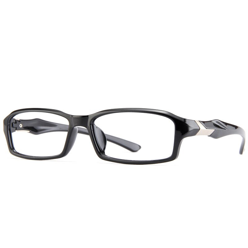 Zirosat Men's Full Rim Rectangle Tr 90 Sport Eyeglasses 6059 Full Rim Zirosat   
