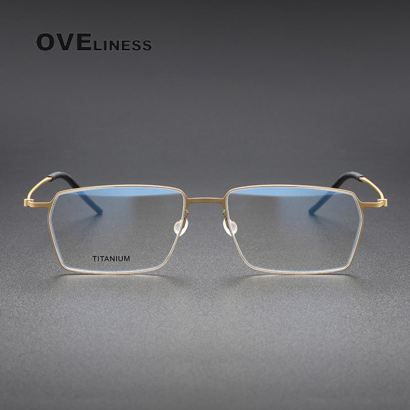 Oveliness Unisex Full Rim Square Titanium Eyeglasses 5509 Full Rim Oveliness   