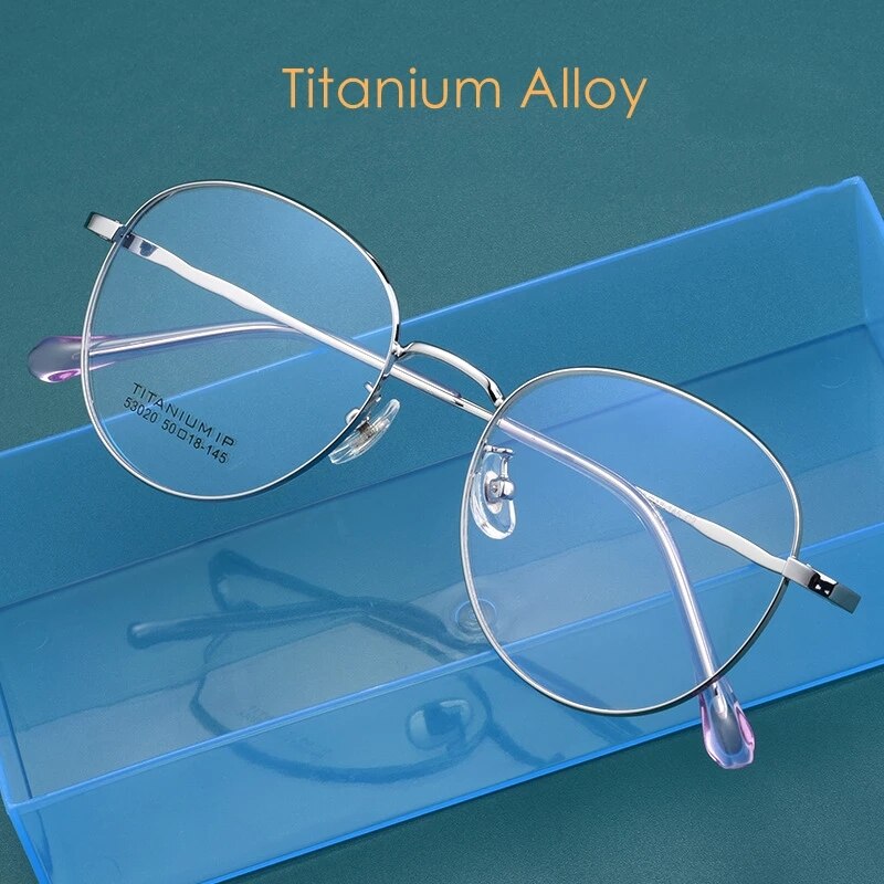 Kansept Women's Full Rim Round Titanium Alloy Eyeglasses 0253020 Full Rim Kansept   