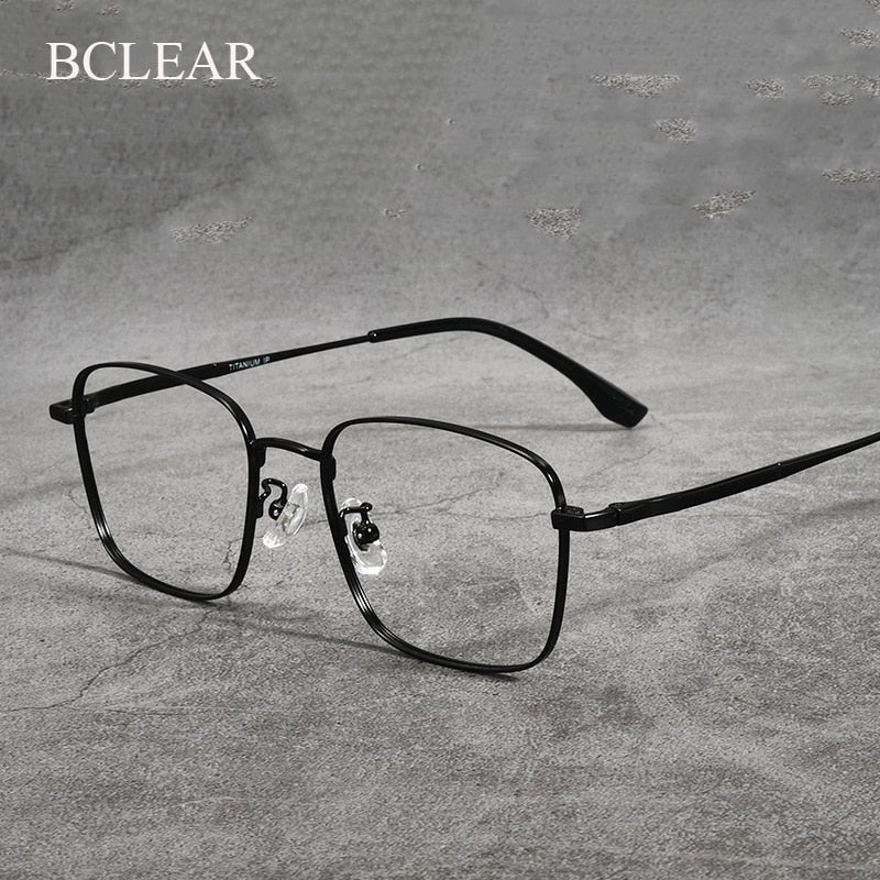 Bclear Unisex Full Rim Square Titanium Eyeglasses Lb7947 Full Rim Bclear   