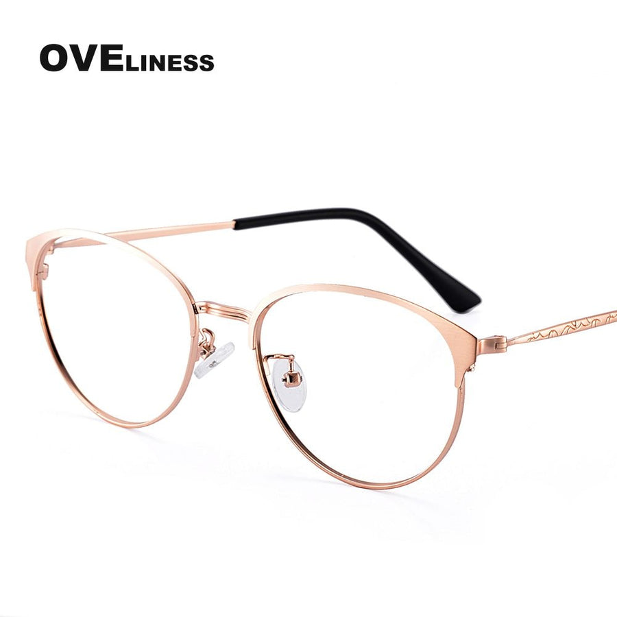 Oveliness Unisex Full Rim Round Alloy Eyeglasses 52018 Full Rim Oveliness   