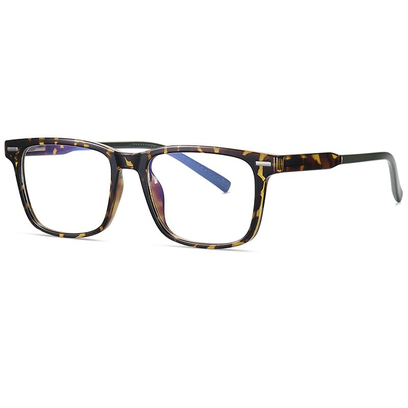 CCspace Unisex Full Rim Square Tr 90 Titanium Eyeglasses 55256 Full Rim CCspace   