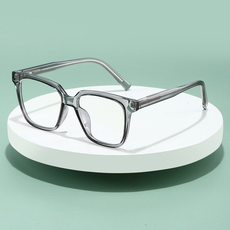Kansept Unisex Full Rim Square Tr 90 Titanium Eyeglasses Full Rim Kansept   