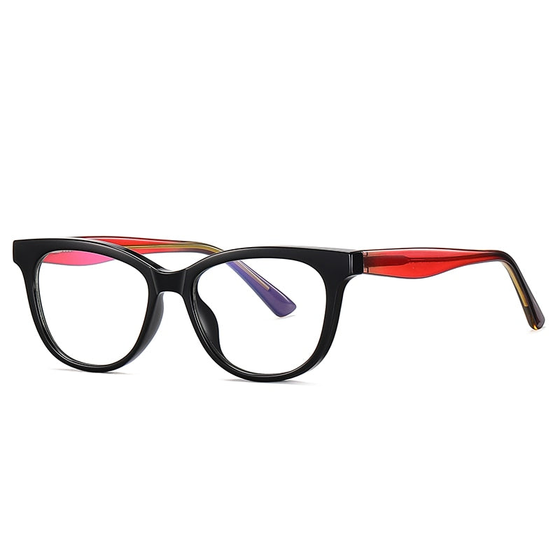 Gmei Women's Full Rim Small Square Tr 90 Titanium Spring Hinge Eyeglasses 20210 Full Rim Gmei Optical C1  