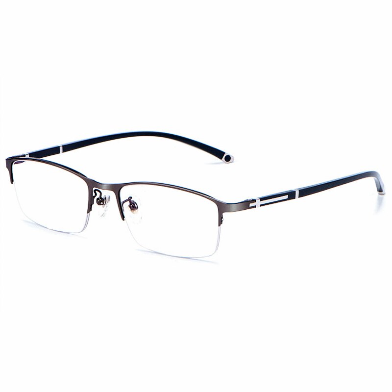 KatKani Unisex Full Rim Square Alloy Eyeglasses P9211 Full Rim KatKani Eyeglasses Half-Gun Color  